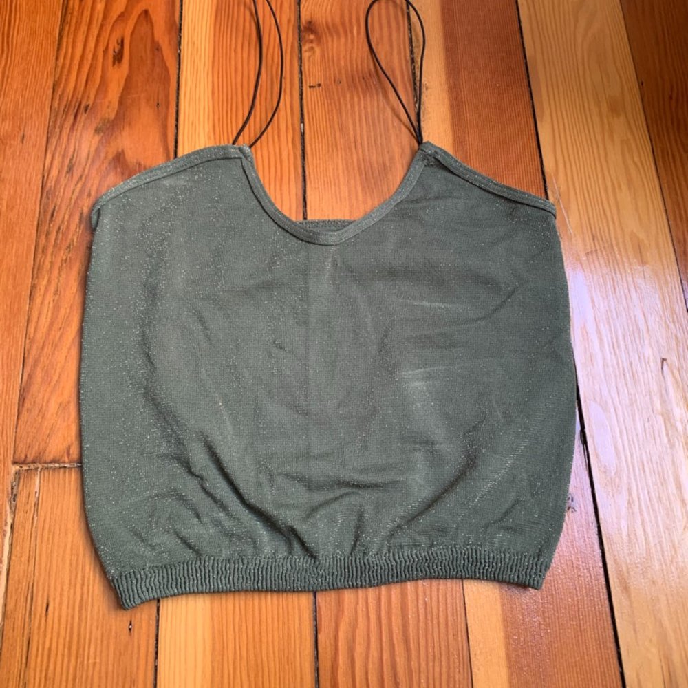 M/L Green Glitter Tank Top